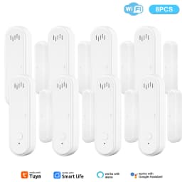 Tuya WiFi Door Window Sensor 80dB Sound WiFi Security Alarm Door Open Closed Detectors APP Remote Control Support Arm and Disarm