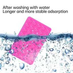 Multi-Functional Phone Case Backed Silicone Suction Pad Holder Double Side Suction Cup Bracket Fixture Desk Car Stand For iPhone