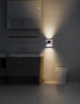 Mini LED Night Light EU/US Plug-In 220v Wall Socket Lamp With Twilight Sensor Energy Saving For Kids Room Bedroo WC Night Lights