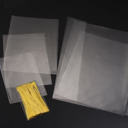 100pcs Transparent Flat Bags With Twist Ties Clear OPP Bag Party Wedding Supply Gifts Bag Candy Dessert Festival Gift Packaging