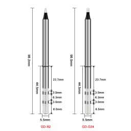 GVDA GD300 Soldering Iron Tips Heated Solder Head Soldering Station Replacement Tips Soldering Iron Sting Welder Iron Tips
