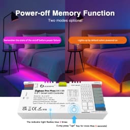 GL-C-601P  ZigBee 3.0 Pro Max 5 in 1 LED Controller RGBCCT RGBW RGB CCT Dim Light Mix 20A Pluggable Fuse App Voice GLEDOPTO