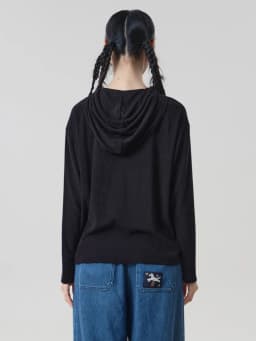 MOVEUP Hooded Drawstring Pullover 2026 Autumn Bird‑Shaped Buttons Embroidery Sweatshirts Loose Long Sleeve Casual Top 3ELQ10567