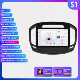 Hizpo 2 DIN Android 13 Car Radio For Buick Regal For Opel Insignia 2014 - 2017 Multimedia Stereo Screen Carplay 7862 AutoRadio