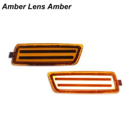 Amber / White LED Car Front Fender Flare Side Maker Parking Lights For VW Volkswagen MK5 Golf/GTI Rabbit Jetta R32 MK6 Golf TDI