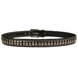 Punk Rock Belts Geometry Pattern for Men Male Rivet Studded Belts First Layer of Cowskin Hip Pop Decorative Belts For Jeans