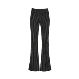 2000s Clothes Y2k Low Rise Boot Cut Trousers Woman Casual Black Striped Trousers Streetwear Sexy Basic Office Lady Flare Pants