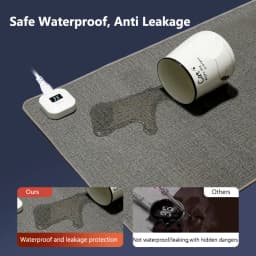 Electric Heat Mouse Pad Table Mat Display Temperature Heating Mouse Pad Keep Warm Hand For Office Computer Desk Keyboard Winter