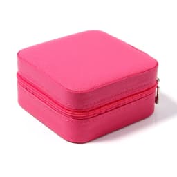1 Pc Portable Travel Mini Jewelry Box Leather Jewelry Ring Necklace Organizer Case Storage Gift Box Girls Women