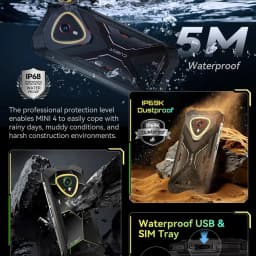 Cubot KingKong MINI 4 Rugged Smartphone Android 15 Up to 20GB RAM+256GB ROM 4.7 Inch Mini Phone 4700mAh 48MP Small Cellphone NFC