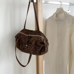 Wild Leopard Print Handbag Large Capacity Tote Bag Minimalist Nylon Women Shoulder Bag Fashion Armpit Bag Retro Satchel