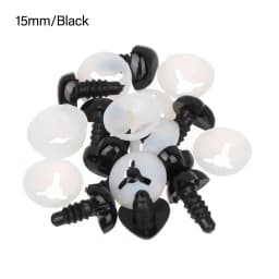 10Pcs Heart Shape Plastic Safety Noses For Crochet Toys Amigurumi Pink/Red/Black Nose Animal for Bear Puppet Dolls Toys DIY