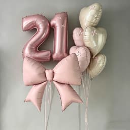 40inch Pink Foil Number Balloon Set (Optional 18inch Heart Balloons) Paired with Pink Valentine's Day/Birthday/Anniversary Party Decorations, Christmas Accessories, Themed Balloons, Retro Chrome Balloons, Balloons for Birthdays, Reusable Balloon Flowers, Personalized Balloons, Holiday Decorations, Elegant Party Decorations, Reusable Decorations, Premium Balloon Set, Gift Shopper, Party Organizer, Christmas Decorations