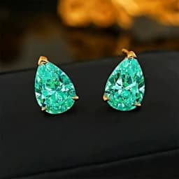 Exquisite 925 Sterling Silver Ice Flower Long Pillow-Shaped White Zircon Stud Earrings Simple Single Diamond Gold Earrings