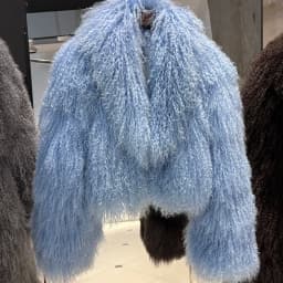 New Brand Women's Real Mongolia Sheep Fur Jacket With Collar Winter Coat Female fur coat