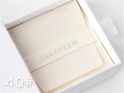 SheepSew Elegant Personalized Jewelry Packaging Set Custom Deboss Embossed Logo Drawer Box With Soft Suede Pouch For Wedding Bir
