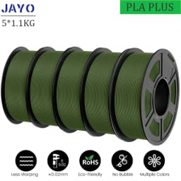 JAYO PLA Plus 3D Printer Filament 5 Rolls Filament PLA PLUS 23 Colors 1.75mm FDM 3D Printer Materials Support Free Combination