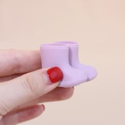 1:12 Miniature Realistic Silicone Rain Boots Suitable for Mini House Decoration