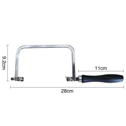 U-Shape Jewelers Saw with 2 Blades - Precision Hacksaw Tool Set for DIY Jewelry Making & Metal Crafting