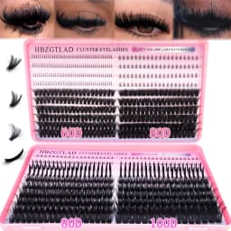 Large Capacity Eyelash Book 5D Fluffy 60D-300D Eyelash Bundle Mange Eyelash Nail Effect Fairy Anime Eyelashes Multiple Mixed Sty