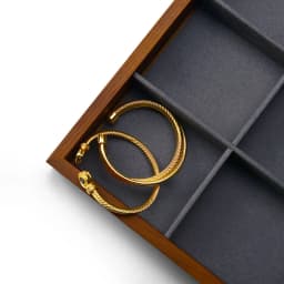 Oirlv Multi-function Wood Flat Jewelry Tray Stackable Jewelry Drawer Organizer Bracelet/Watch/Earrings Showcase Jewelry Holder