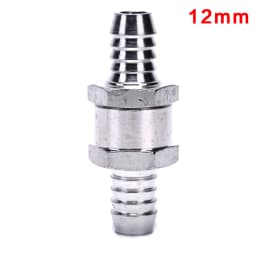 One Way 6/8/10/12mm 4 Size Aluminium Alloy Fuel Non Return Check Valve One Way Fit Carburettor