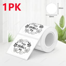 X2 Label Paper Roll Adhesive Label Sticker Tape 40*30mm 50*30mm Compatible Marklife P50 Phomemo M110 M220 200 E210 Label Printer