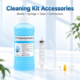 Blue 1000ml DTF Ink Cleaning Solution Strong Cleaning for Epson DX4 DX5 DX7 L1800 L805 L800 1390 I3200 DTF cleaning Liquid