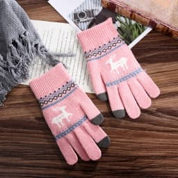 New Solid Color Touch Screen Knitted Gloves For Women Men Winter Outdoor Cycling Warm Knitted Gloves Unisex Daily Wear Touch