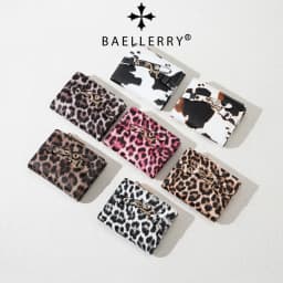 Baellerry Women's Leopard Short Wallets Pu Leather Wallets Vintage Female Coin Purse Large Capacity Hand Bag Card Holder