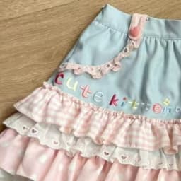 Y2k Aesthetic Kawaii Patchwork Mini Skirts Women Sweet Ruffled High Waist Skirt Streetwear Letter Embroidery Grunge Fairy Faldas
