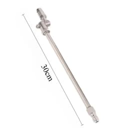 Universal High Pressure Car Wash Gun with 1/4 Quick Plug, Rotating Spray Nozzle Extension Pole for Auto Underbody Cleaning