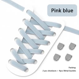 1 Pair New No Tie Shoe Laces Flat Elastic Shoelaces Quick Safety Kids Adult Shoelace Outdoor Leisure Sneakers Shoe Accessories