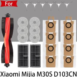 For Xiaomi Mijia M30S D103CN Self Cleaning Vacuum CleanAccessories Main Side Brush lip Hepa Filter Mop Cloth Dust Bag Parts