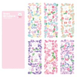 IMOON 12 Sheets Cute Shiny Laser Ribbon Stickers for Photo Albums Frame DIY Crafts Poster Decoration Scrapbook Planners