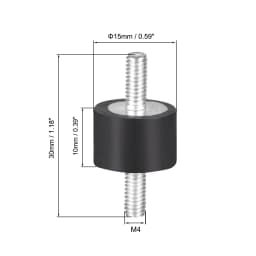 4pcs M3/M4/M5/M6 Rubber Vibration Mounts Anti Vibration Isolator Shock Damper for Air Compressors Water Pump Welding Machine
