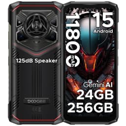 DOOGEE Rugged Phone 6.6" Blade20 Pro Gemini AI 11800mAh Battery 24GB (6+18) 256GB Android 15 125dB Large Amplitude speaker Phone