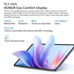 Global Version HONOR Pad 10 2.5K 120Hz 12.1" Tablet 10100mAh Large Battery 35W Charging 6 Speakers Slim Metal Body