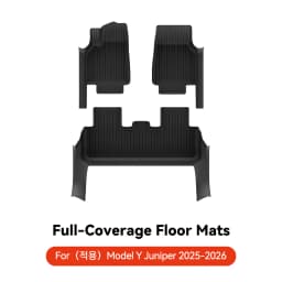 YZ TPE Car Floor Mats for Tesla Model Y Juniper 2025 2026 Luggage Mat Set Four Seasons Waterproof Anti-slip Trunk Mat