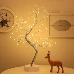 108 LED Tabletop Bonsai Tree Light Warm White Artificial Fairy Light Battery/USB Twinkling Tree Lamp for Christmas Wedding Home