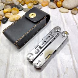 Multi Functional Tool Plier Waist Bag outdoor Portable Bowie Knife Plier leather sheath Belt Pack hand customized PD