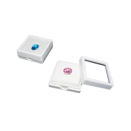Plastic Square 3*3 Loose Diamond Box Diamond Jewelry Display Case Plastic White Black