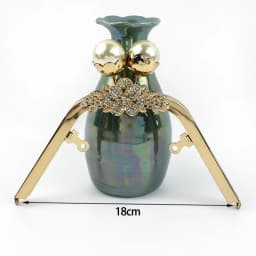 1Pc Deepeel Retro Square Embossed Bag Handles Metal Handmade Sewing Brackets Kiss Clasp Handbag Purse Frame Handle Accessories