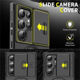 Magnetic Ring Stand Phone Cases For Samsung Galaxy S26 S25 S24 S23 S22 Ultra Plus S21 FE Case Slide Camera Protector Armor Cover