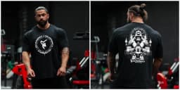 Silverback Gorilla Gym T-Shirt, All-Seeing Eye Spartan Graphic, Cotton Workout Streetwear For Men Bodybuilding Powerlifting