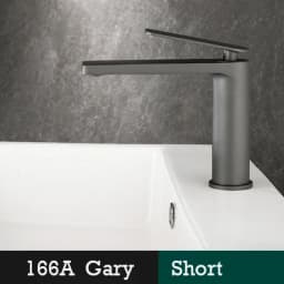 Bathroom White/Gray Bronze Solid Brass Luxury Basin Sink Tall Faucet Single Handle Water Mixer Bath Tap High And Short Style