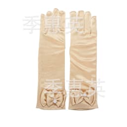 Thin Elastic Children's Day Professional Dance Gloves Long Lace Bow Tie Accessories Gloves Girls Princess Gloves Kids Gift G195