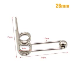 2Pcs/set Wire Diameter 1.2mm Curling Iron Replacement Double Return Torsion Spring Hair Curling Rod Accessories