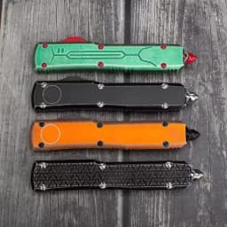 UT Tactical Beard Comb Custom OTF Excellently Designed Stone Washed Aviation Aluminum Handle Pocket Cool EDC Tools