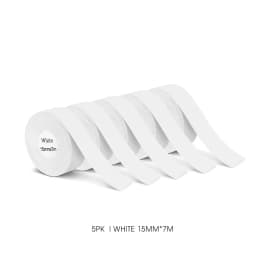 3/5/10PK Continuous Label Tape 15mmx7m Self-adhesive Sticker Thermal Paper Compatible for Marklife P12 P15 D30 Q30 Label Printer